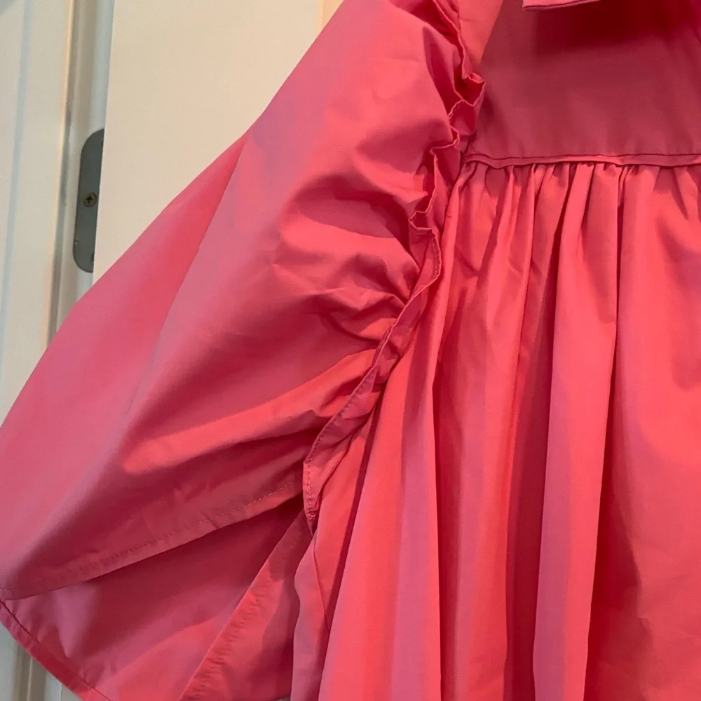 entro Pink Button-Front Babydoll Dress - Picture 2 of 3